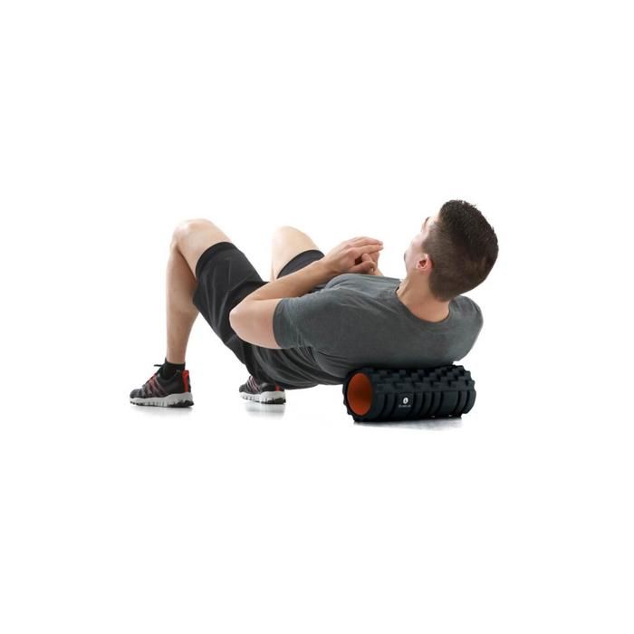 Rouleau de massage sveltus - noir - pour soulager les douleurs musculaires et améliorer la circulation sanguine