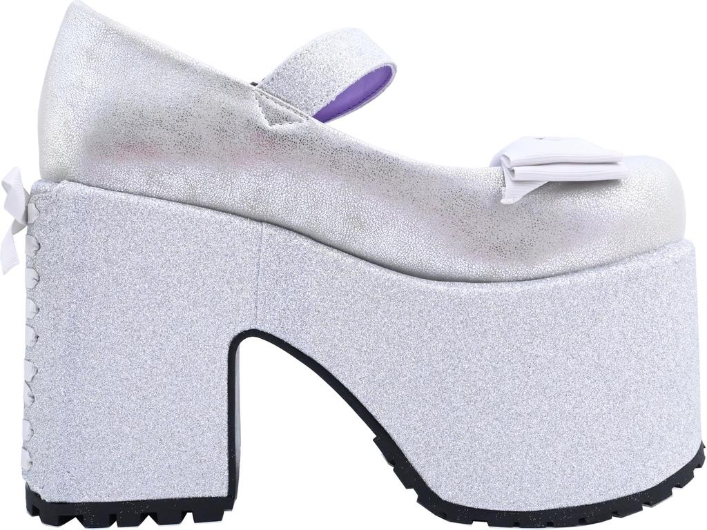 Женские туфли-лодочки Yosuke серебристого цвета, размеры 4450039, размеры 23.0см-23.5см