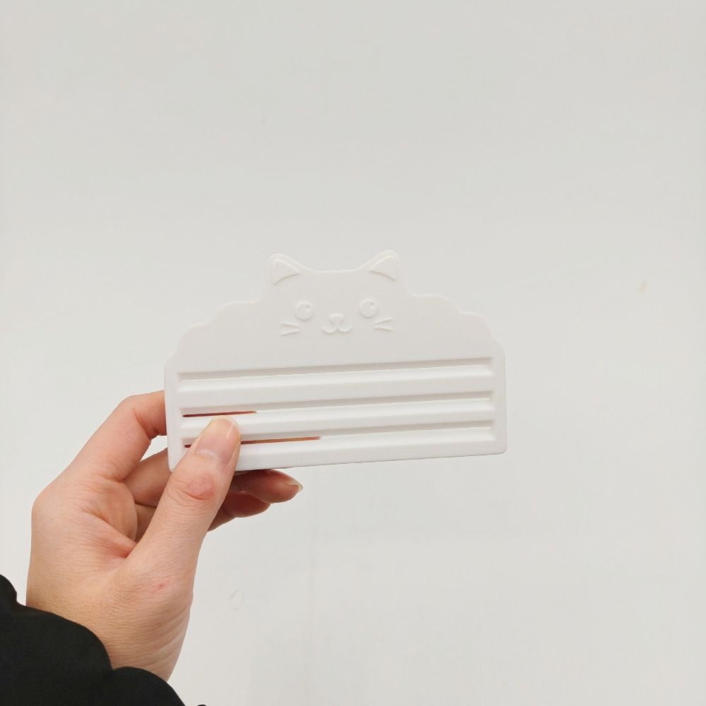 2pcs 3 Slots Design Cat Treat Squeezer Manual Press 3D Printed Wet Food Extruder Ergonomic Handle Portable Cat Treat Dispenser