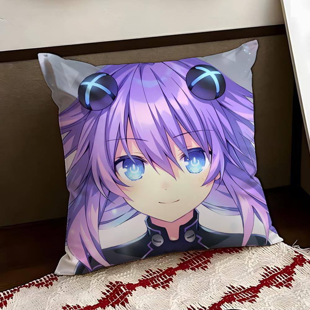 Hyperdimension Neptunia Милая Наволочка Двусторонняя Мягкая Прочная Наволочка для Подушки Дом Автомобиль Многоцелевое Использование для Повседневного Комфорта