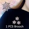 Lady Rhinestone Flower Snowflake Zircon Brooches Women Jewelry Brooch Pins Fashion Accessories