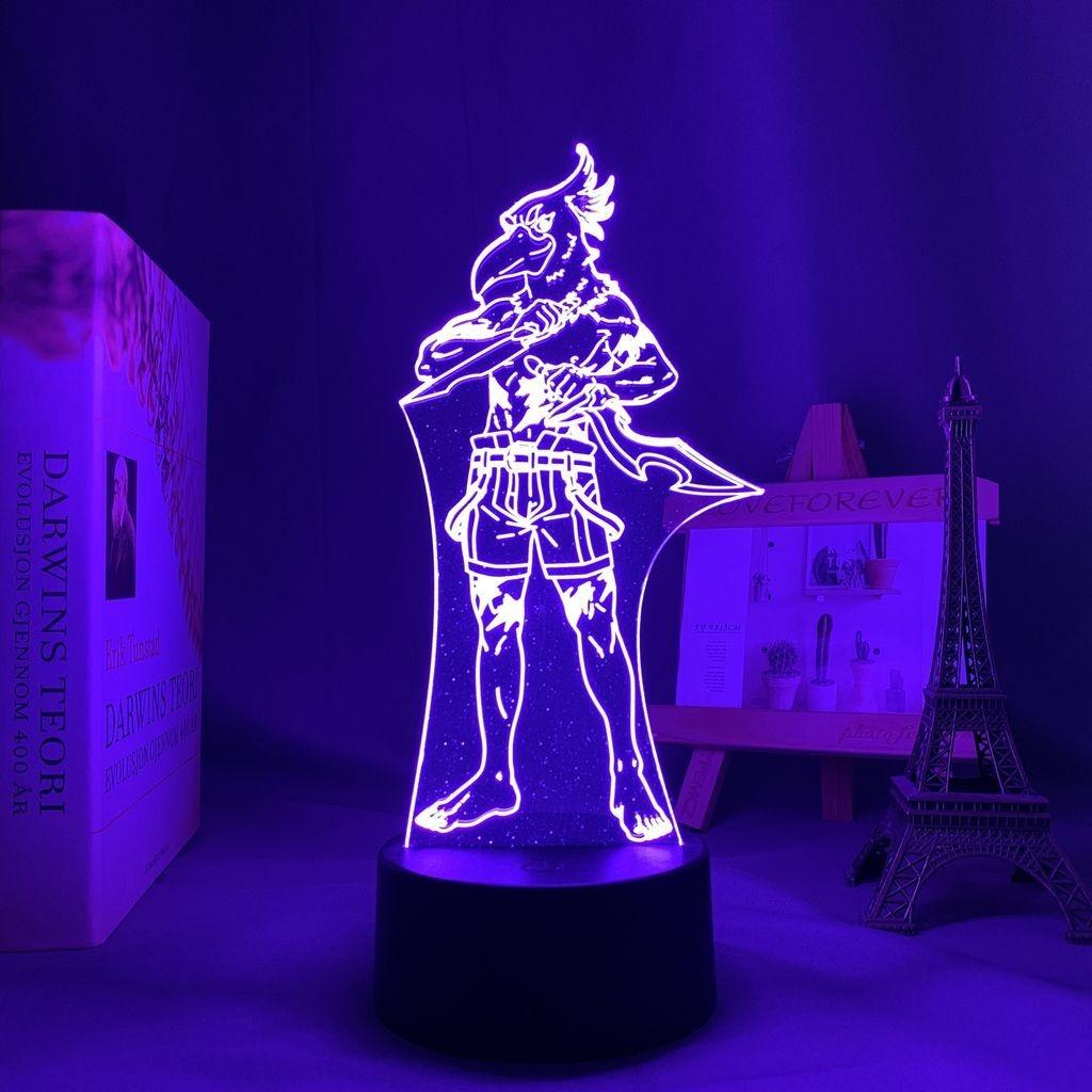 Аниме Shangri-La Frontier Night Light Emul Sunraku Figure LED Bedside Lamp Товары для фанатов