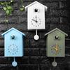 House Shape Bird House Clock Accurate Cuckoo Chime Creative Cuckoo Wall Clock  Garden