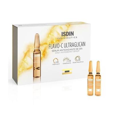 Ампулы - Isdin - Flavo-c Ultraglican - 30 x 2 мл - Антиоксидантная сыворотка - Для всех типов кожи