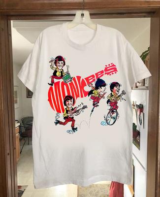 Винтажная футболка с принтом группы The Monkees, размер от S до 5XL, NE221, унисекс