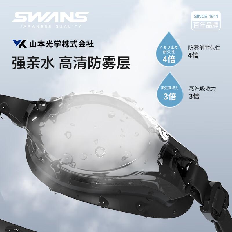 Японские импортные антизапотевающие HD очки для плавания SWANS