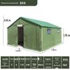 Heavy-Duty Canvas Tent for Construction, Emergency, and Disaster Relief - Rainproof, Cold Protection, Insulated for Warmth