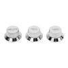 3PCS Electric Bass Volume Knob Plastic 2T1V Fine Workmanship Guitar Potentiometer Knob for