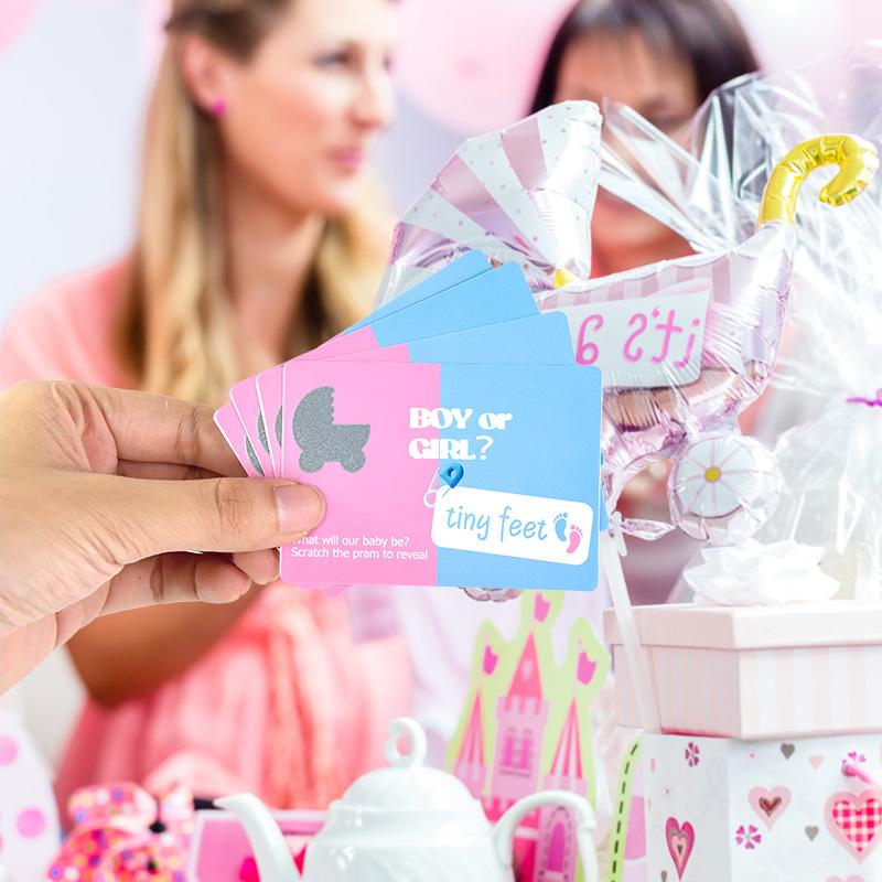 24 шт./пакет скретч-карты для мальчиков или девочек, игровые принадлежности для вечеринок, для девочек, для девочек, для девочек, для украшения детского душа, для крещения, для украшения, билеты