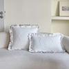 Washed Material Pillow Cover French Lace Bedroom Pillow Shell Comfortable Cushion Cover