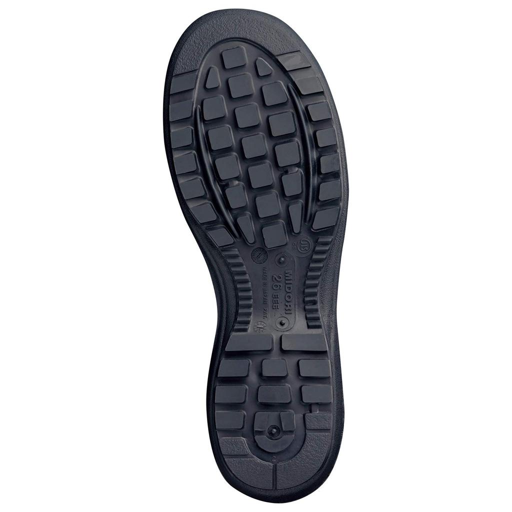 Электростатическая защитная обувь Rubber Tech JIS Standard Short Shoes Regular Work Wide Toebar RT712N Electrostatic Black cm [Midori Anzen] Anti-Slip 27.0
