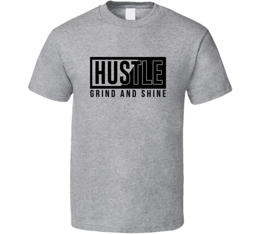 Hustle Grind And Shine Inspirational Gift T Shirt Mens Kids Womens Boys girls children