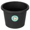 Garden Pot Outdoor Plastic Round Pot Black 27.5x19.5 cm