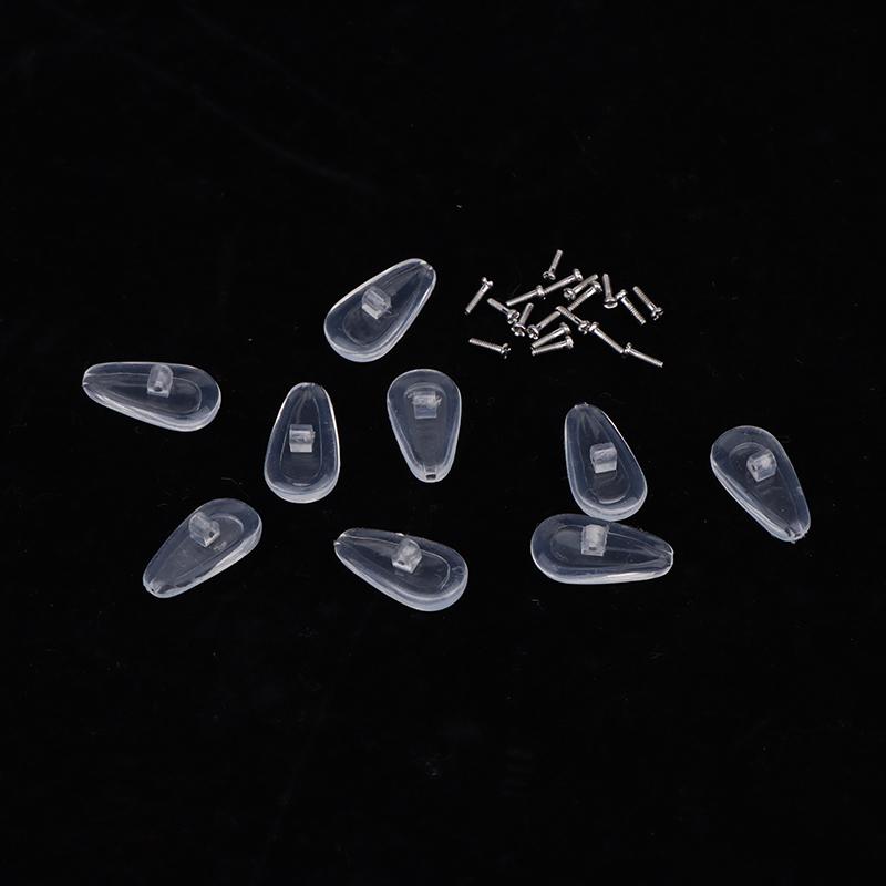 1Set Glasses Nose Pad Set Silicone Airbag Soft Air Glasses Accessories Non-Slip Air Cushion Boles With Screws And Screwdrivers