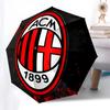 AC Milan, 1899 Автоматическое Открытие и Закрытие, 8-реберная Конструкция Портативный Зонт, Подходит для Мужчин и Женщин Все Сезоны Идеальный Подарок для