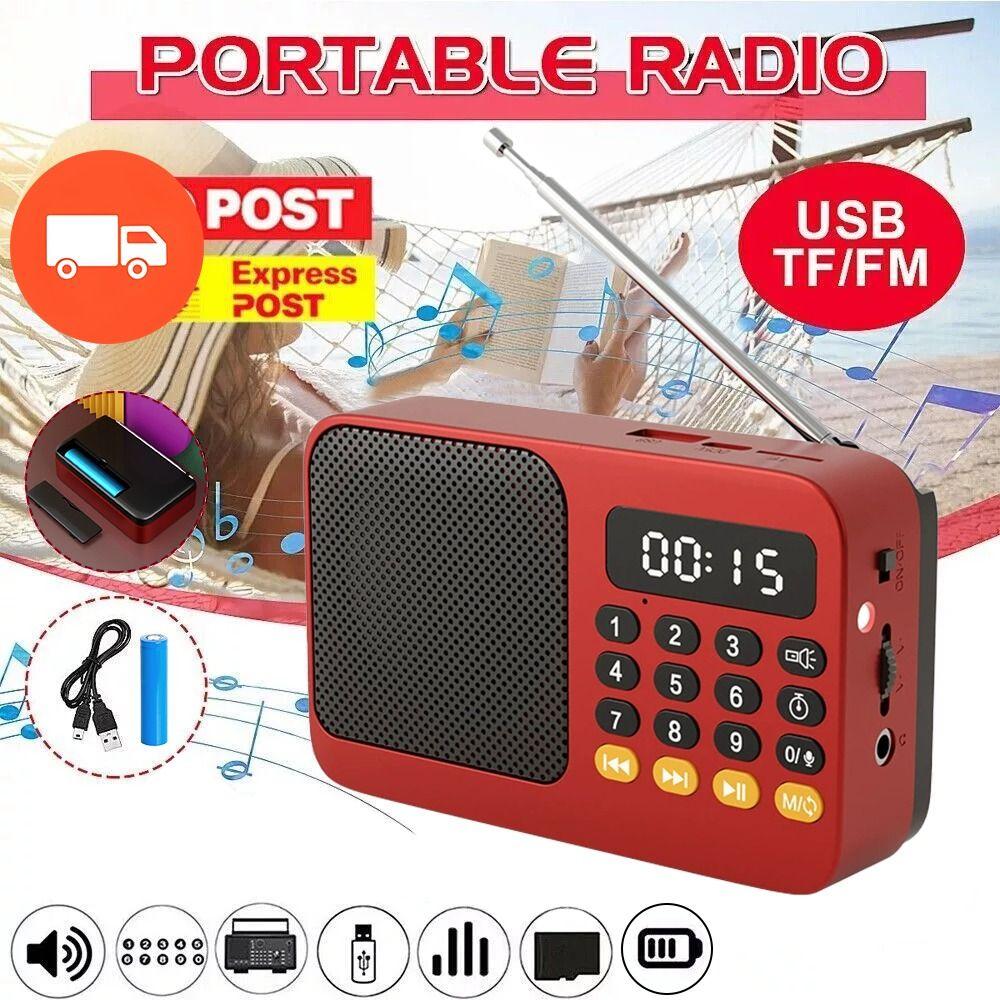 Bluetooth-Compatible Music Player Rechargeable MP3 Player High Quality Portable Radio