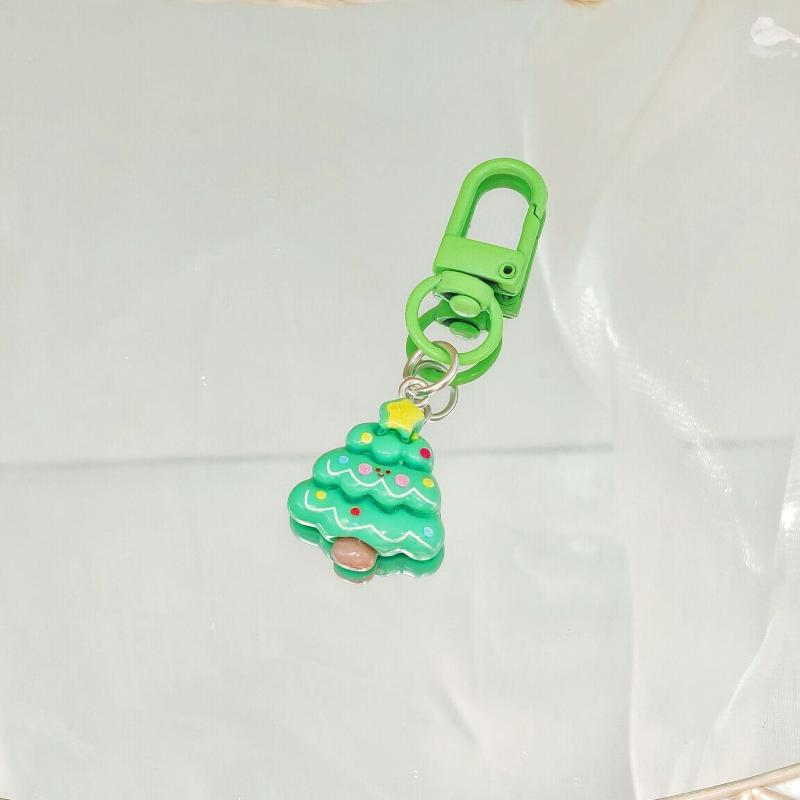 Мультяшный Рождественский Брелок Милый Смоляной Санта Клаус Рождественская Елка Подвеска Брелок Аксессуары для Сумки Праздничная Вечеринка Рождественский Подарок