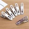 Household Multifunctional 20 Piece Stainless Steel Small Flat Clip Windproof Clothes Drying Sock Clip Clothes Drying Clip