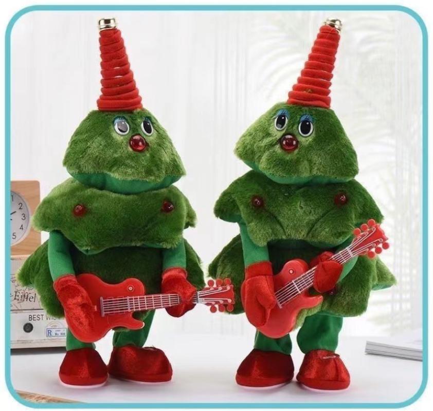 НОВАЯ Рождественская елка Музыка Танцы Поющие Рождественские елки Куклы Санта-Клаус Игрушки для украшения дома Подарки на Новый год