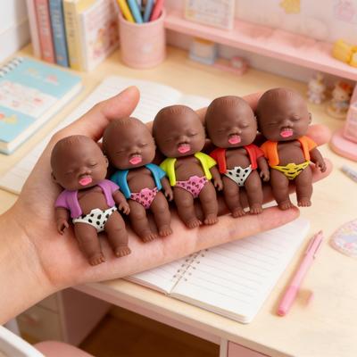 Черные младенцы Игрушка для снятия стресса Медленно поднимающаяся Мини-игрушка-пищалка для снятия тревоги