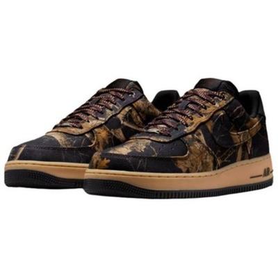 Кроссовки Nike Air Force 1 Realtree Tree Camo Модные Удобные Низкие Унисекс Коричневые IH1221-900
