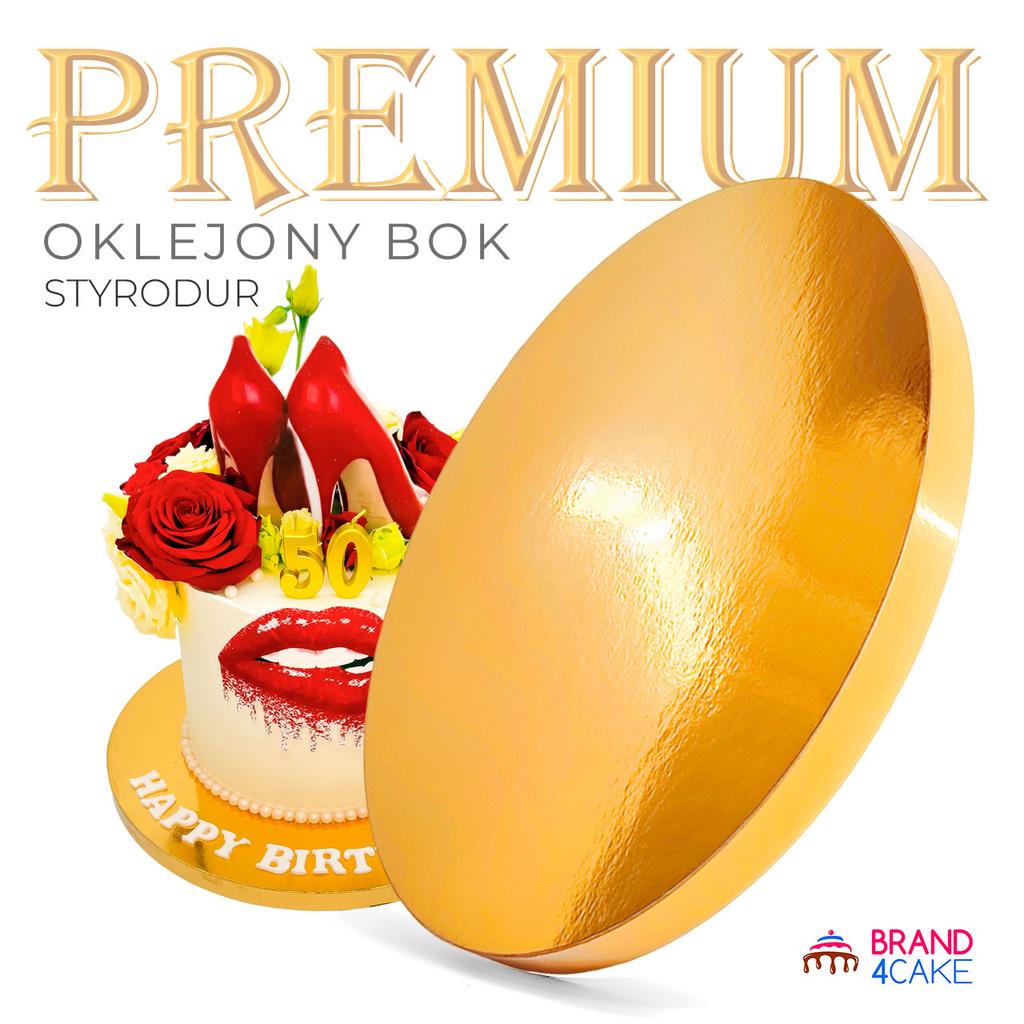 Cake board base gold 25 cm 2 cm set 10 pcs cake drum round premium brand4cake