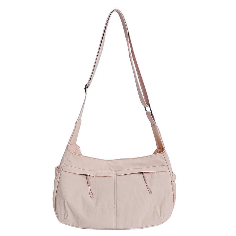 Urban Style Nylon Small Square Bag With Zipper Closure For Daily Use And Storage