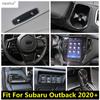 Для Subaru Outback Фара Рулевое колесо Рычаг переключения передач Подстаканник Панель переключения передач Декоративная накладка Аксессуары из углеродного волокна