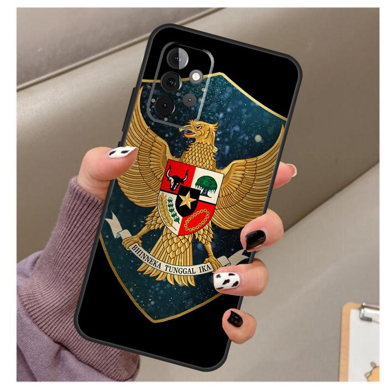 Чехол-карта с флагом Индонезии для Samsung Galaxy A33 A13 A53 A34 A54 A14 A15 A16 A26 A36 A56 A12 A32 A52 A06 A35 A55