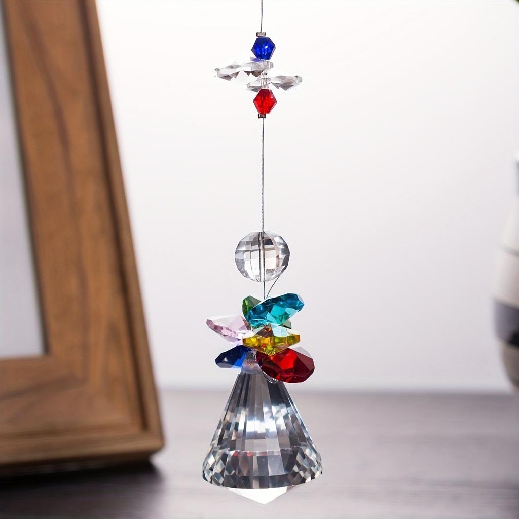 Suncatcher Crystal Angel Diamond Ball Hanging Colorful Octagonal Bead Hanging Window Decorations Hangings