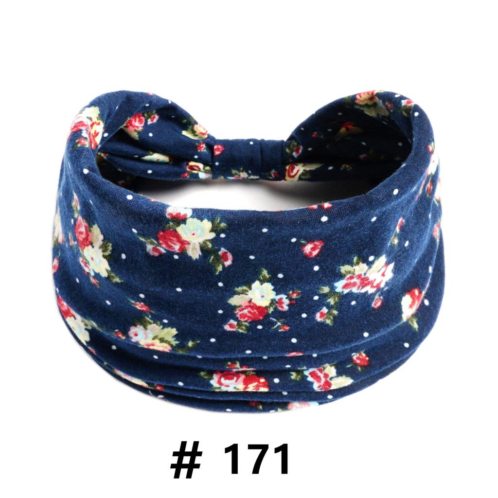 Бохо повязки на голову для женщин Хлопковые широкие повязки на голову Эластичная повязка для волос Нескользящая для тренировок Йоги Бега Тюрбан Головной убор Аксессуары для волос