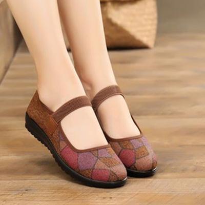 Женские классические коричневые противоскользящие сетчатые дышащие туфли с ремешком на пряжке zapatos de mujer женская мода винно-красные туфли для работы в офисе ba326