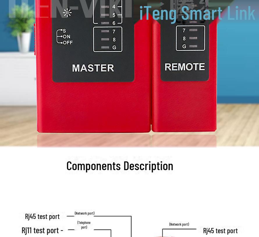 Многофункциональный сетевой кабельный тестер RJ45 с детектором сигнала