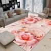 Современный стиль розовые ковры для гостиной ковер для украшения спальни девушки прикроватный коврик для эркера нескользящий моющийся напольный коврик