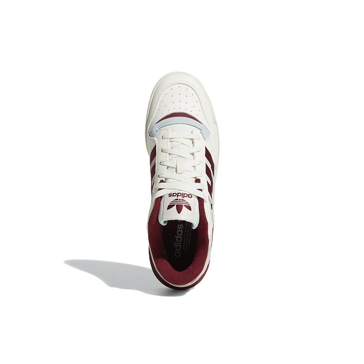 adidas Forum Exhibit Low Off White Burgundy Unisex кроссовки Cream Collegiate-Burgundy Cream-White GW4358