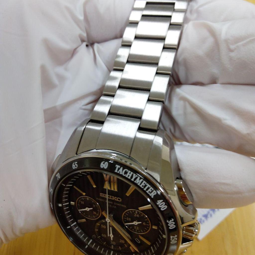 [Б/У] SEIKO BRIGHTZ Солнечный Радиоуправляемый Хронограф Черный 8B82