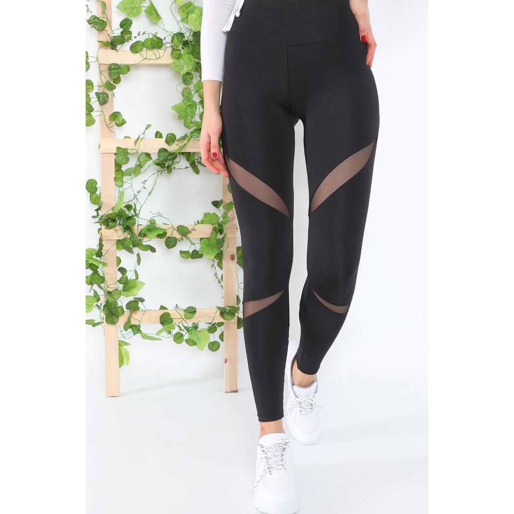 Черные спортивные леггинсы Slim Fit Diver Fabric EXTRA с высокой талией