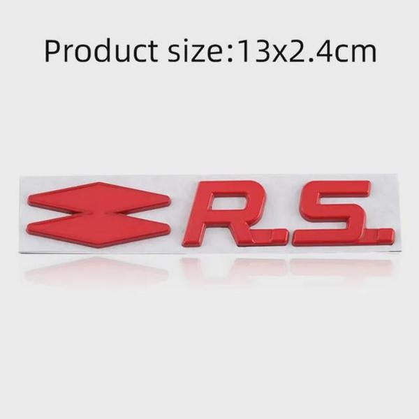 Металлическая эмблема наклейка на автомобиль для Renault RS GT Sport Clio Scenic Megane Koleos Arkana Espace Laguna Logan Sandero Safrane Vel Satis