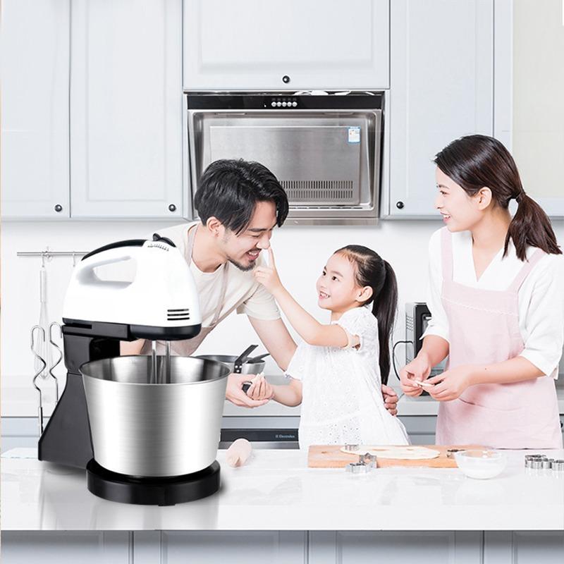 Household Stand Food Mixers Kitchen Electric Food Blender Desktop Egg Whisk Cream Dough Kneader Milk Frother Food Processor Batidoras Para Pasteles