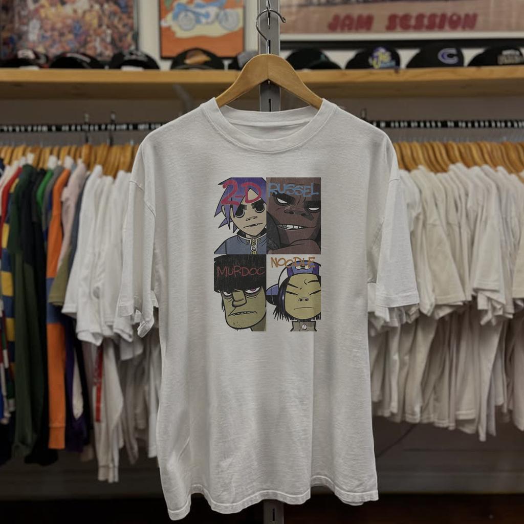 Rare Gorillaz Concert Classic T-Shirt White S