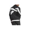 Reebok High Street American Brand Logo Letter Splicing Color Block Casual Woven Retro Stand Collar Jacket Unisex Jacket Black 24SRM101UGH0
