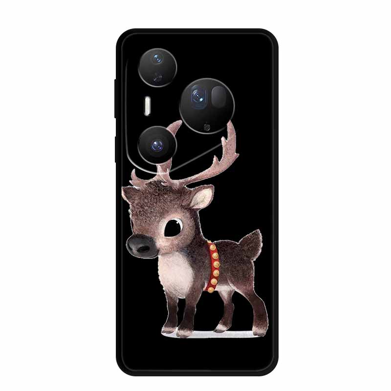 Для Huawei Pura 80 Ultra 5G Чехол Coque Мультяшный Кот Расписной Черный Силиконовый Мягкая Задняя Крышка Для Huawei Pura 80 Ultra Чехлы Оболочки
