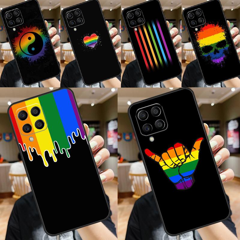 Gay Pride Rainbow Flag For Samsung Galaxy M13 M23 M33 M53 M30s M31s M32 M52 M12 M55 M15 M20 M21 M51 M34 M54 Case