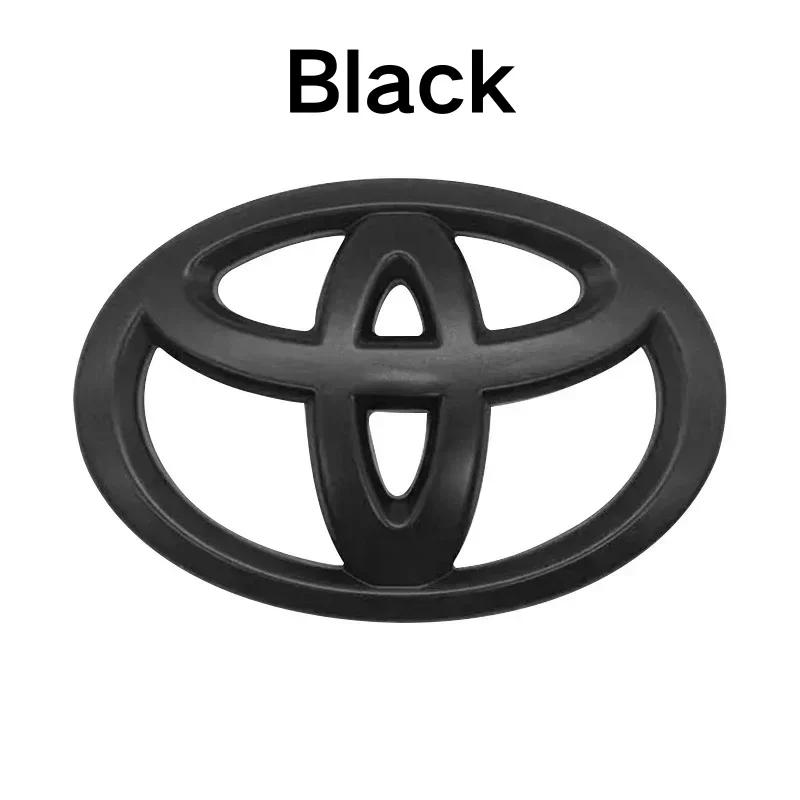 W1121PC Car Steering Wheel Decorative Sticker 6.5X4.5cm Carbon fiber Emblem For Toyota Hilux Prius Avensis Verso Corolla Camry