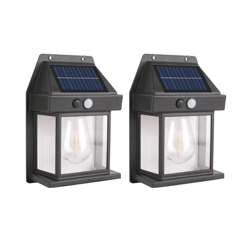 Наружный солнечный настенный светильник, водостойкая лампа на вольфрамовой нити, индукционная лампа, домашний садовый настенный светильник, освещение для виллы, ночник