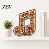 Instrument Note Jigsaw Puzzle Musical Wooden Decoration, Puzzle, Music Themed Family Night Challenge Game, Gift for Kids Adults Wood