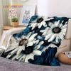 Dream Sun Flowers Nordic Daisy Soft Blankets,Keep Warm Throw Blanket Comfortable Blanket for Picnic Beds Sofa Home Bedroom Gift