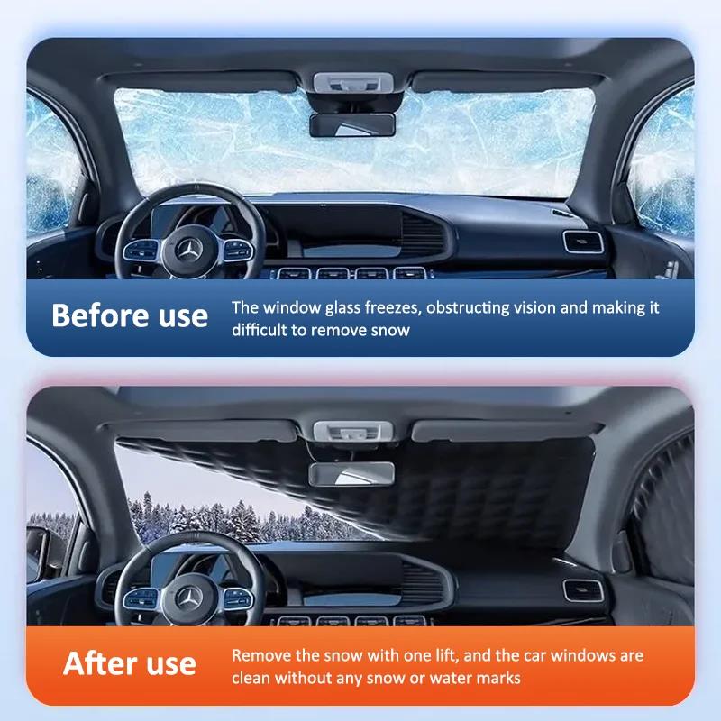 For VW Passat B6 B7 B8 Golf 6 Golf 7 MK6 MK7 POLO Jetta MK6 MK7 Magnetic Extra Thick Car Windshield Snow Cover Winter SunshadesWindshield Sunshades 1