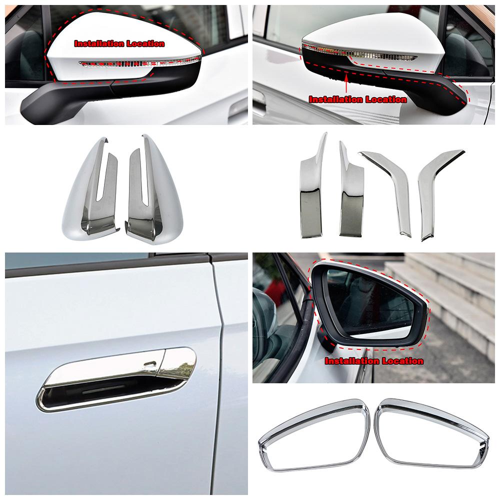 Для Volkswagen VW ID.4 ID4 2024 2024 2024 Ремонт экстерьера автомобиля Зеркало заднего вида Дверная ручка Чаша Крышка Отделка Хромированная наклейка