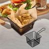 Корзина для фритюра Настольная Подача еды Многоцелевая Легко чистится Углеродистая сталь Лапша Жареная Сетка